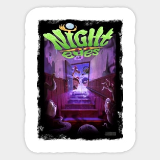 'Night Eyes' poster Sticker